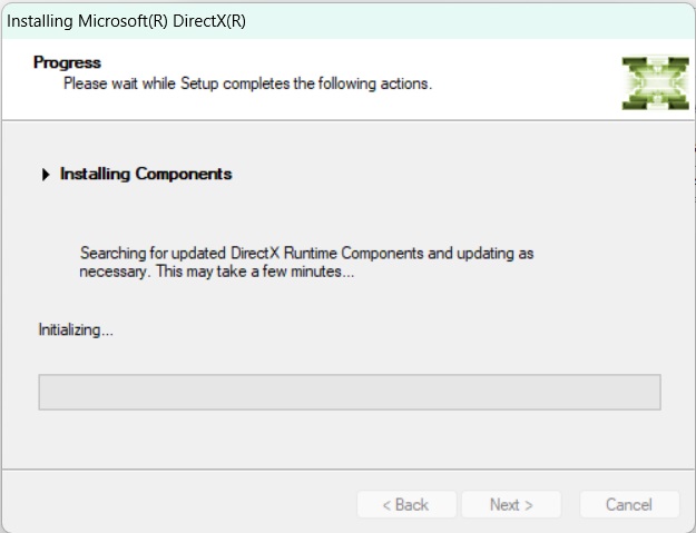 DirectX Download Windows 10 64bit Installing Components