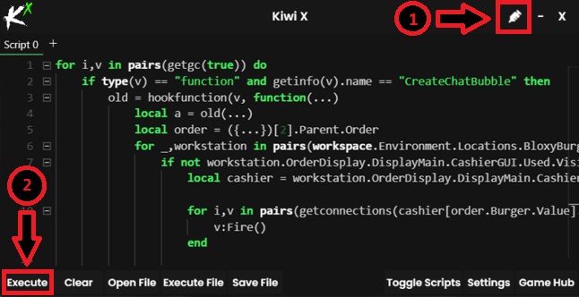 Running Kiwi X with Roblox and Executing Lua scripts