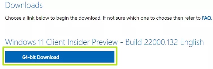 Windows 11 64 bit download